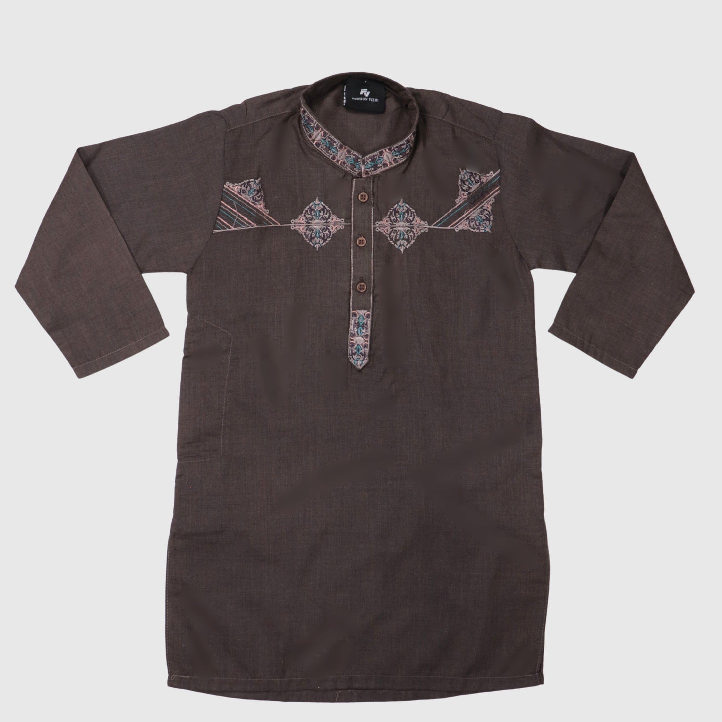 Dark Brown Kurta Pajama – Kids