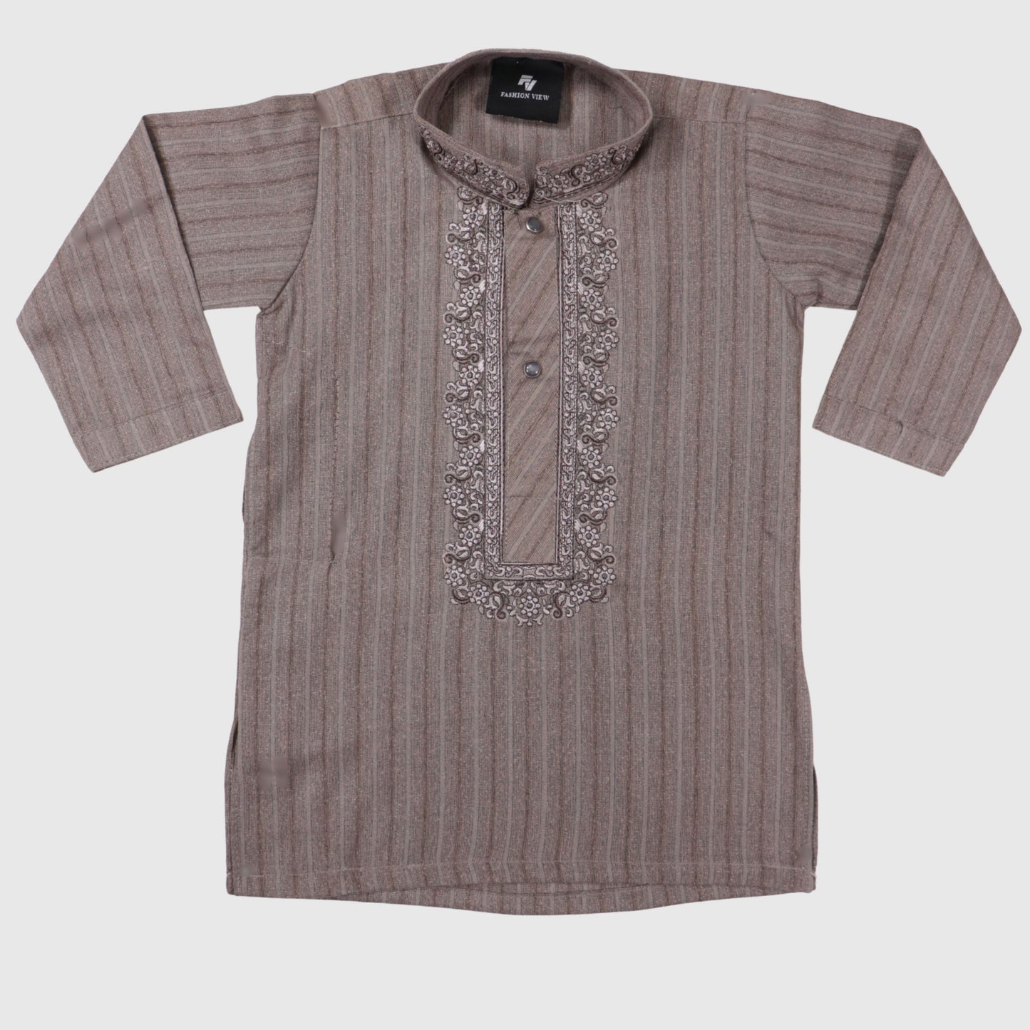 Greyish Brown Shalwar Kameez – Kids