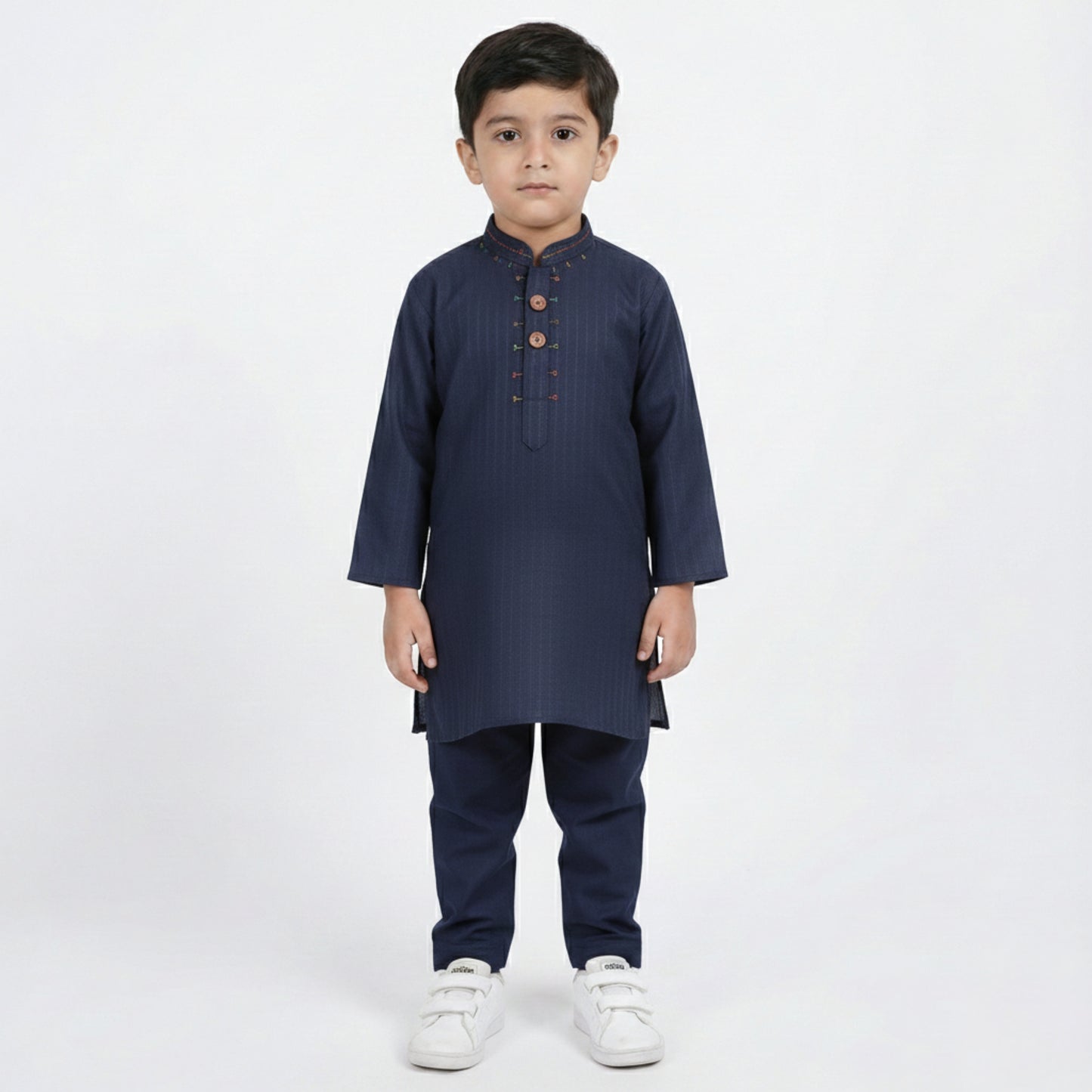 Dark Blue Shalwar Kameez – Kids