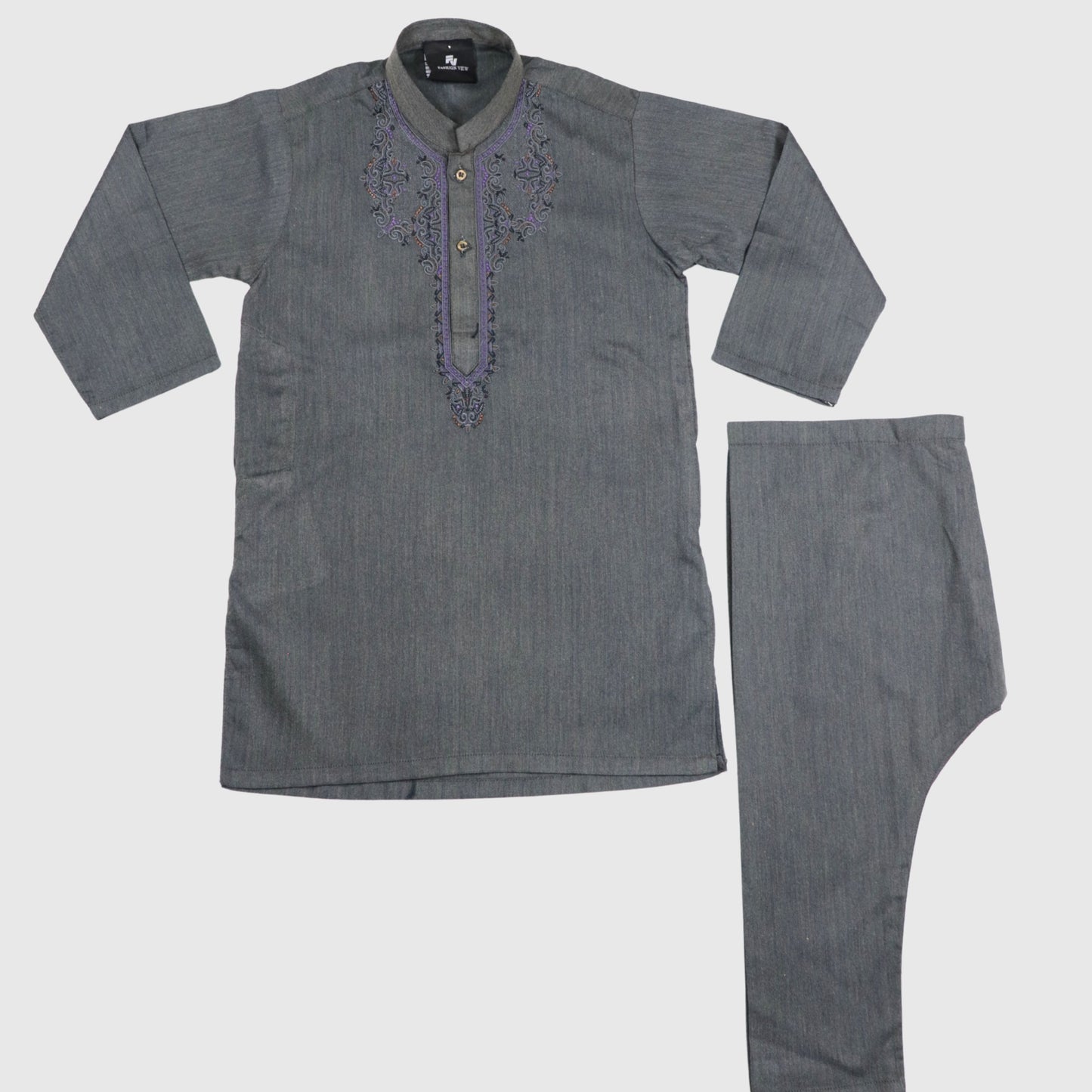 Grey Shalwar Kameez – Kids