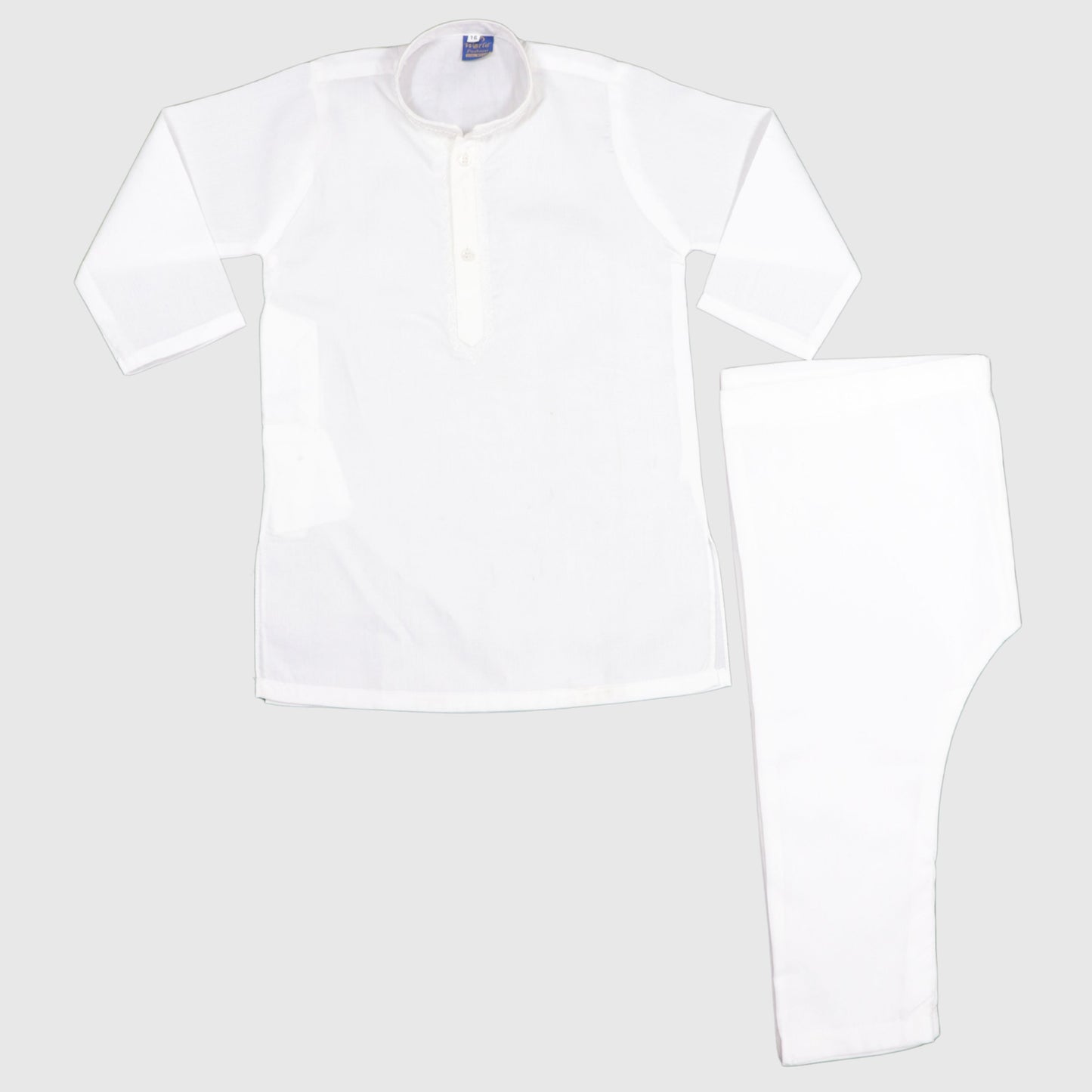 White Kurta with Pajama – Kids