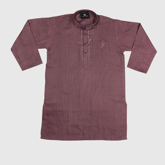Burgundy Kurta Pajama – Kids