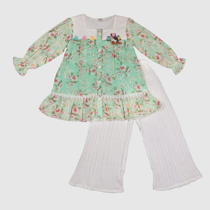 Trendy Frock & Trouser Outfit for Girls