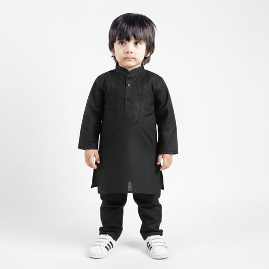 Black Shalwar Kameez – Kids