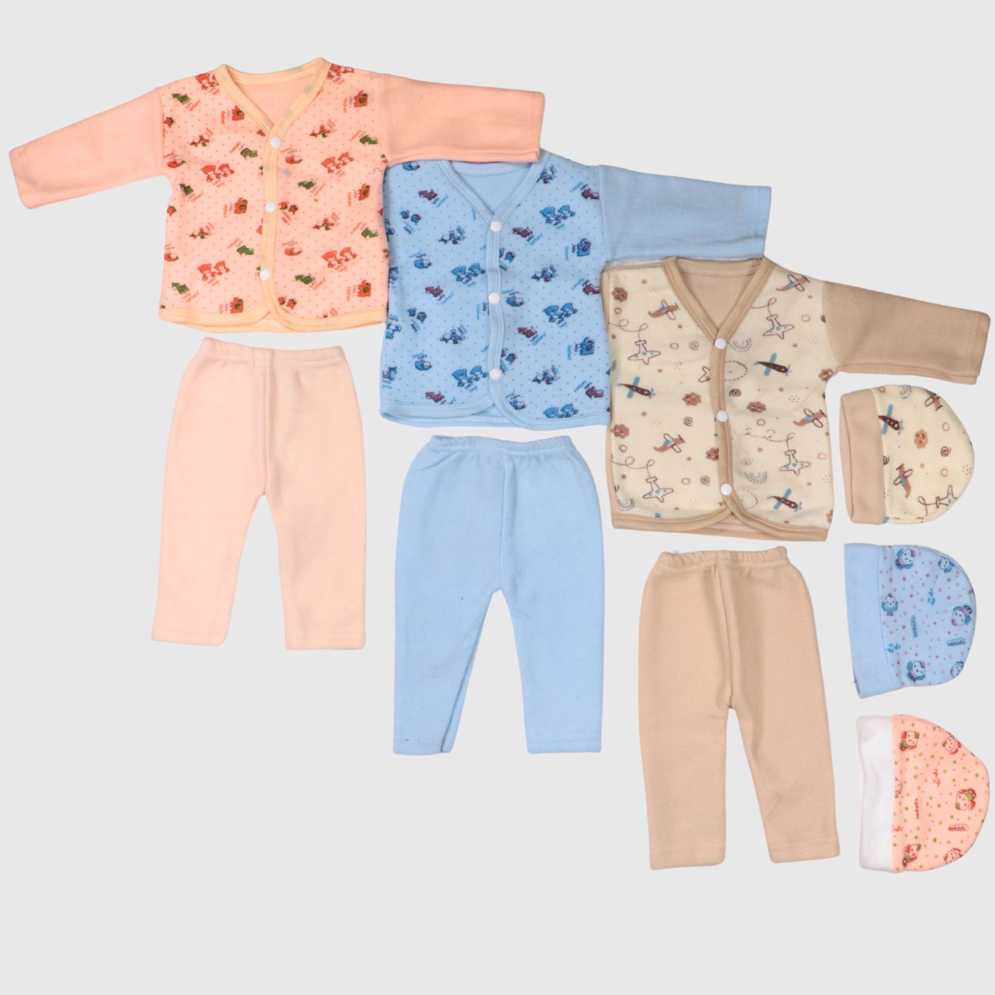 3-Piece Baby Winter Suit Set – Soft Thermal Fabric