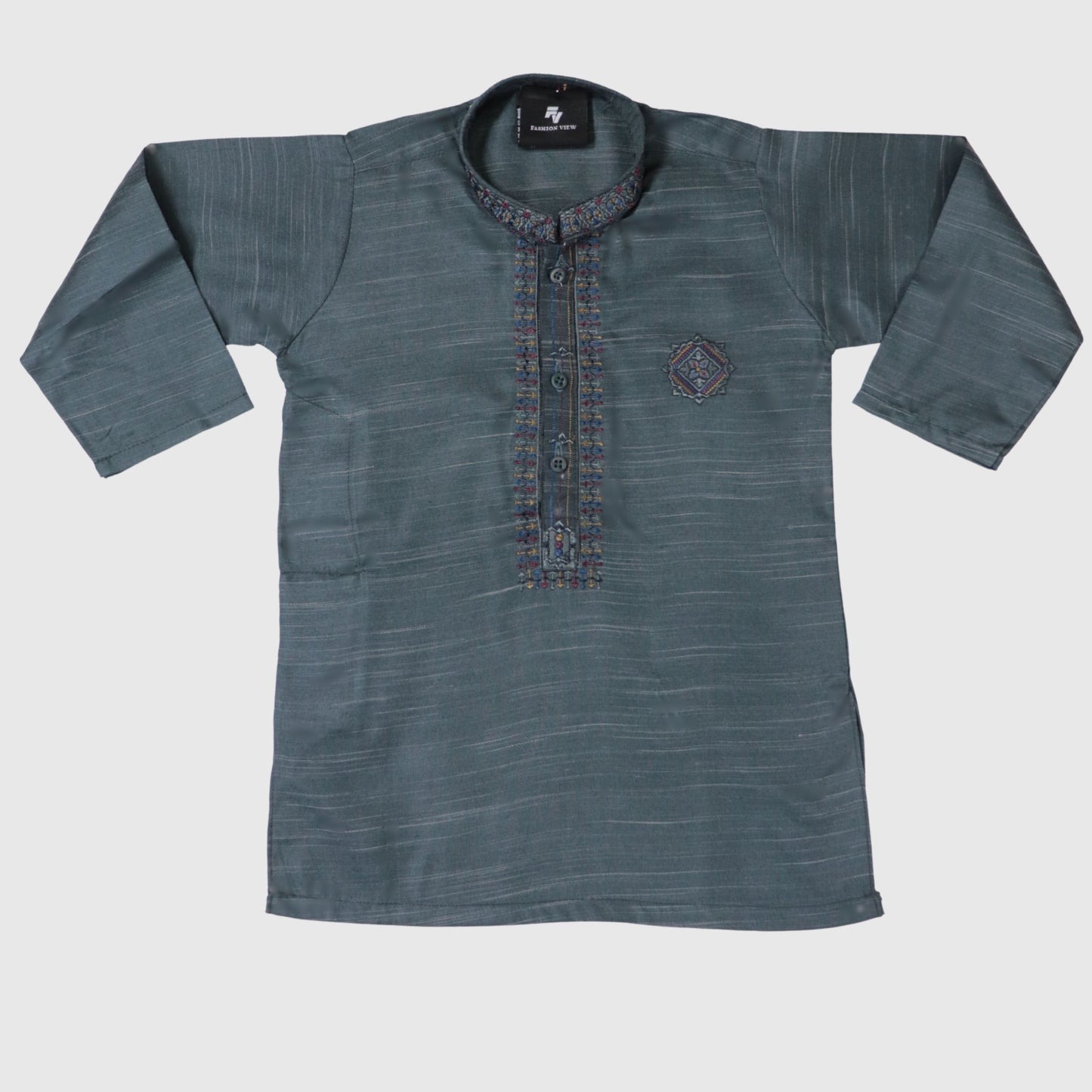Dark Teal Shalwar Kameez – Kids