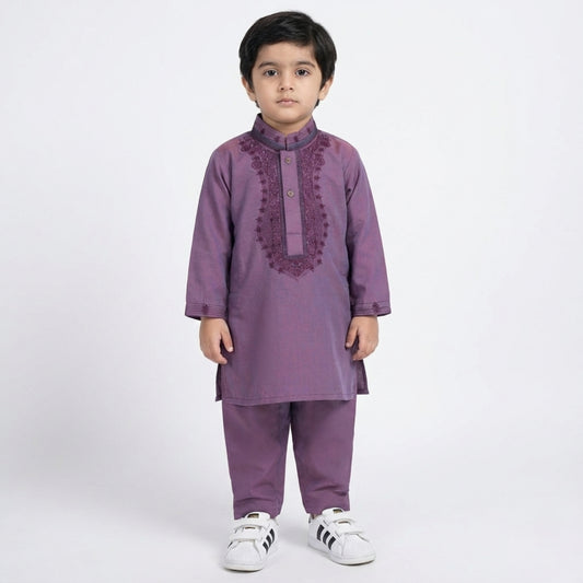 Purple Shalwar Kameez – Kids