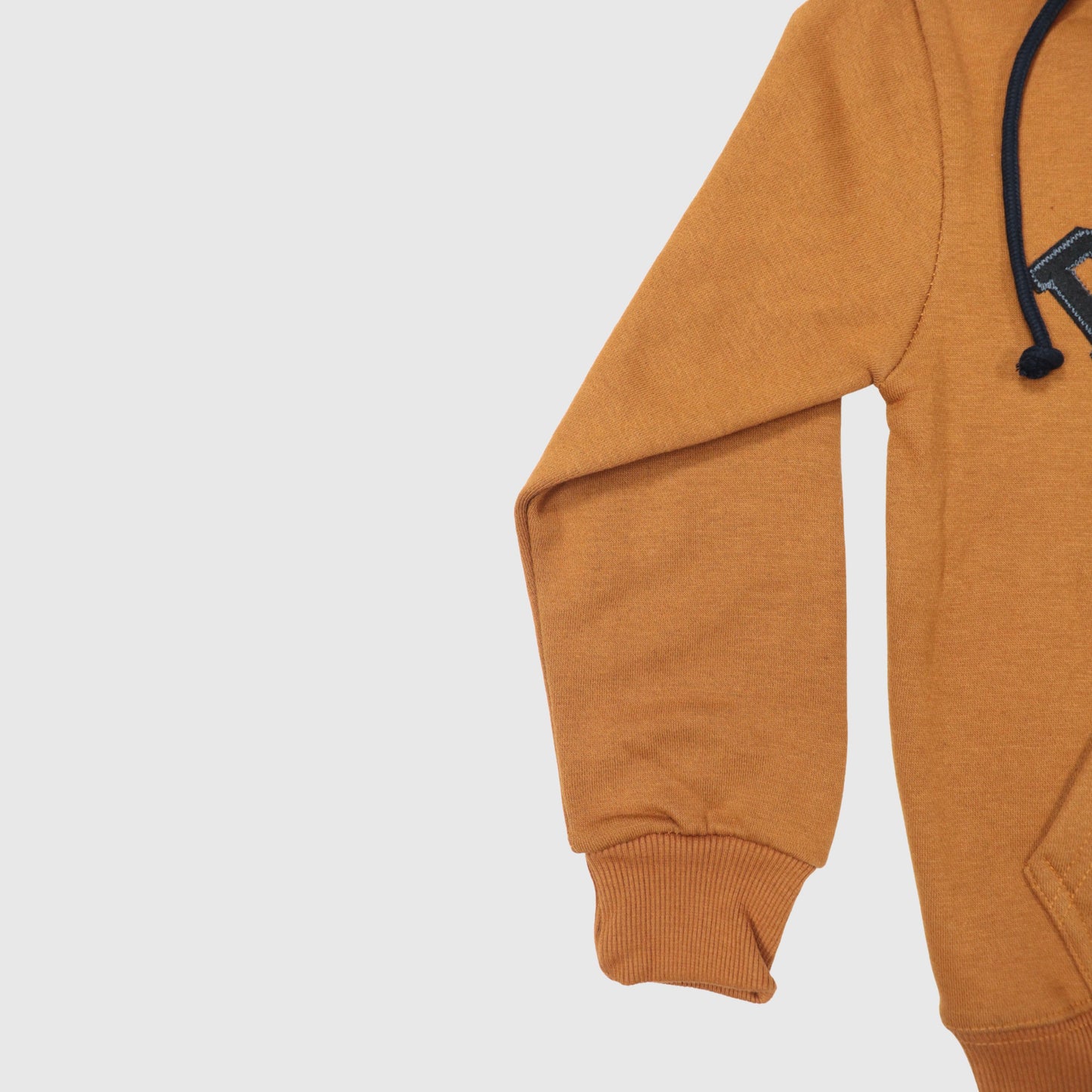 Mustard Yellow Full-Zip Fleece Hoodie for Boys