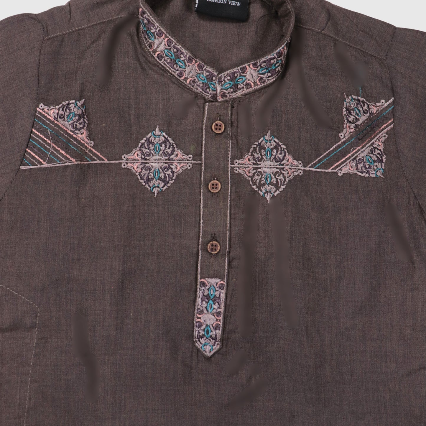 Dark Brown Kurta Pajama – Kids