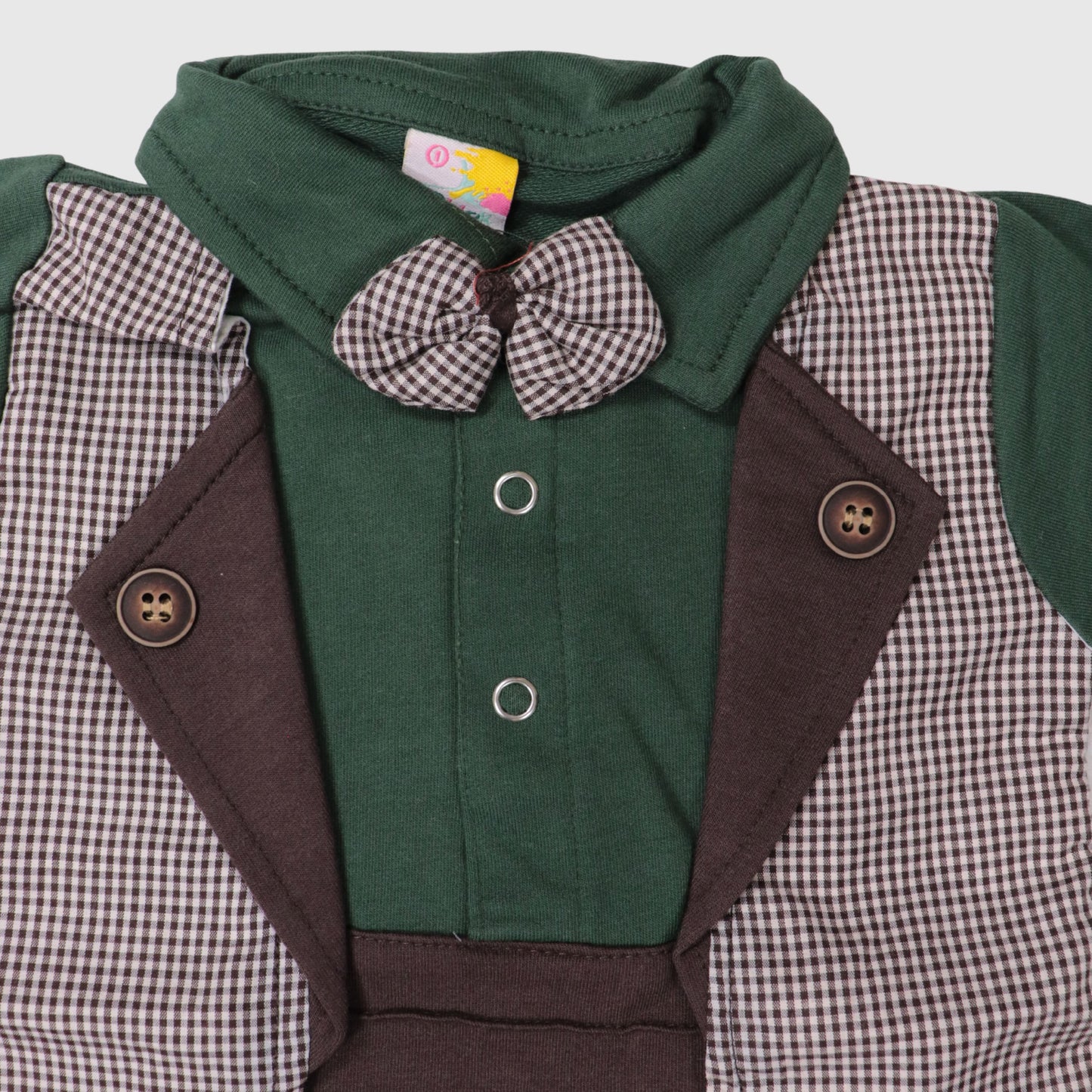 Forest Green Baby Formal Romper (1-Piece)