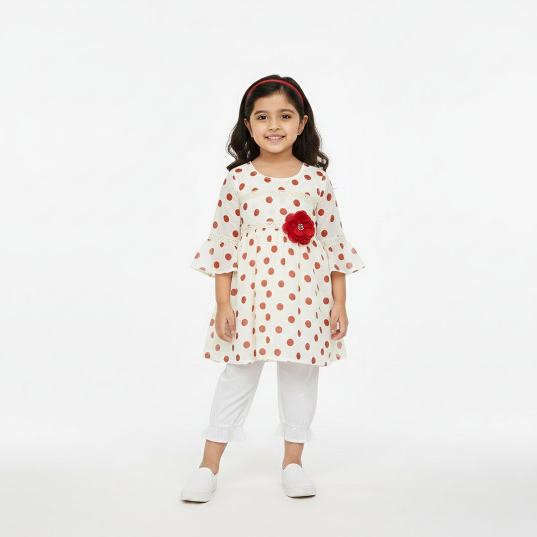 Cherry Polka Frock Set