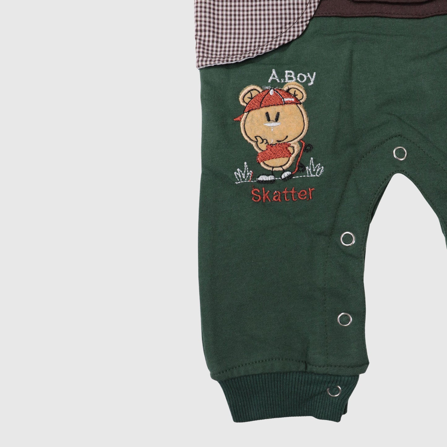 Forest Green Baby Formal Romper (1-Piece)