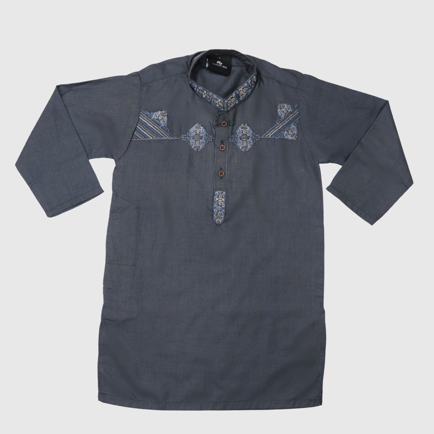 Dark Blue Kurta Pajama – Kids