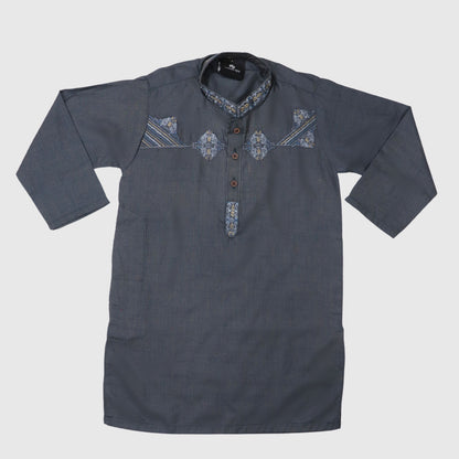 Dark Blue Kurta Pajama – Kids