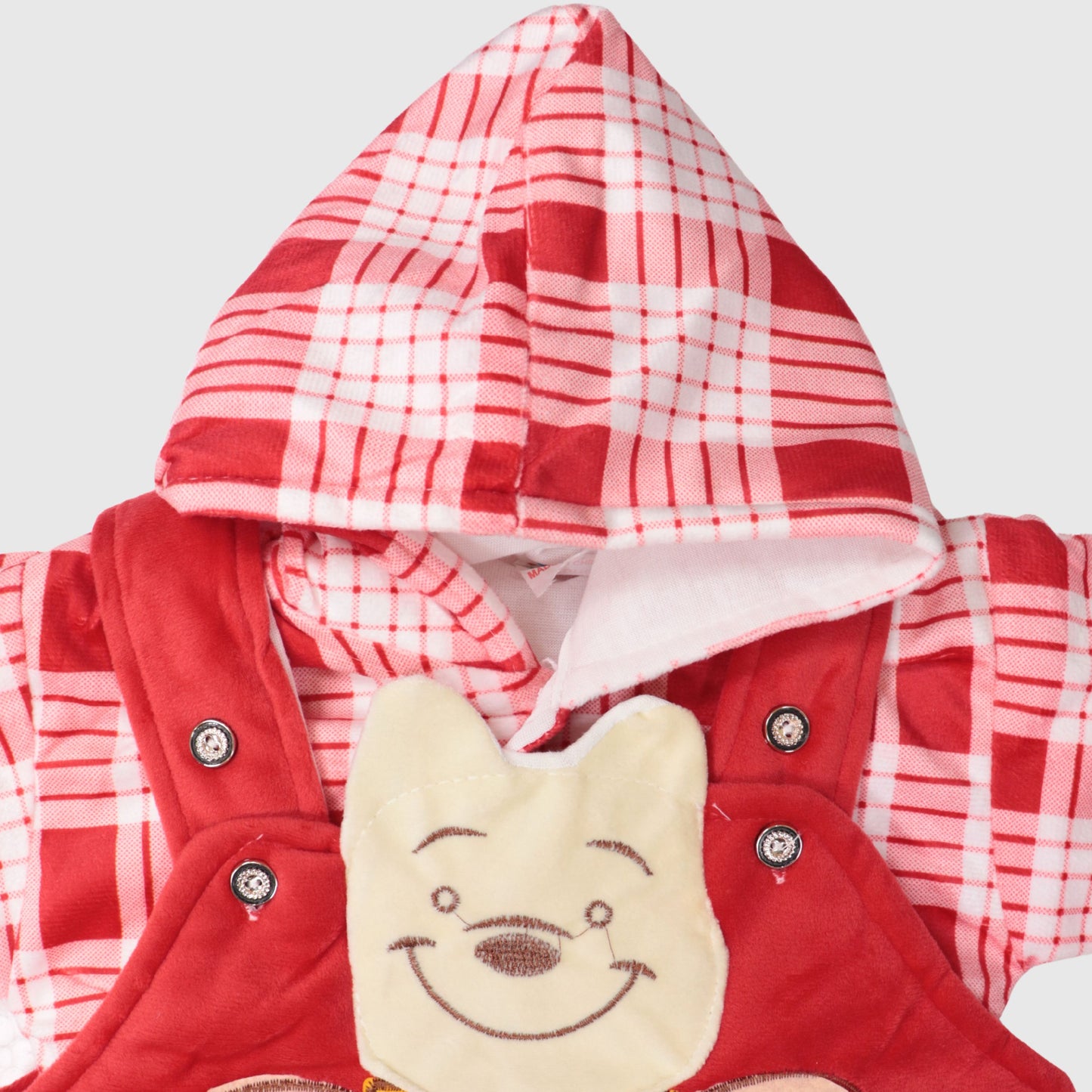 Red Baby Hooded Romper (1-Piece)