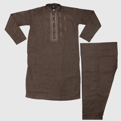 Dark Brown Kurta Shalwar – Kids