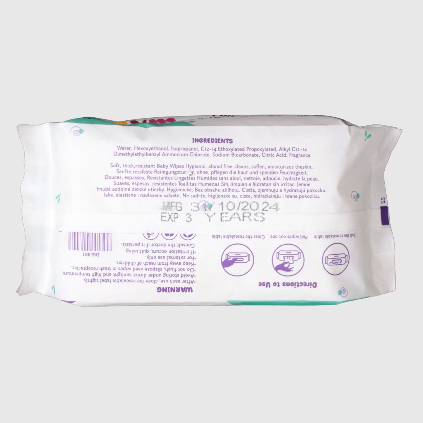 Dry Gym Baby Wipes – 80 Wipes