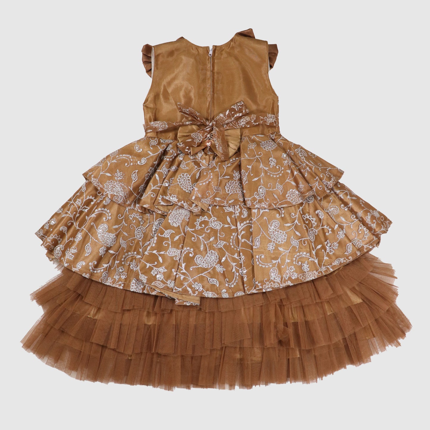 Twirl & Sparkle Party Set (Brown Brocade & Pink Glitter)