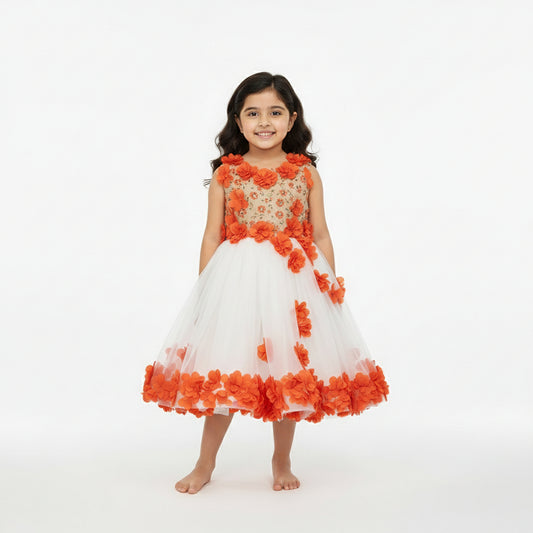 Orange Blossom Tulle Dress