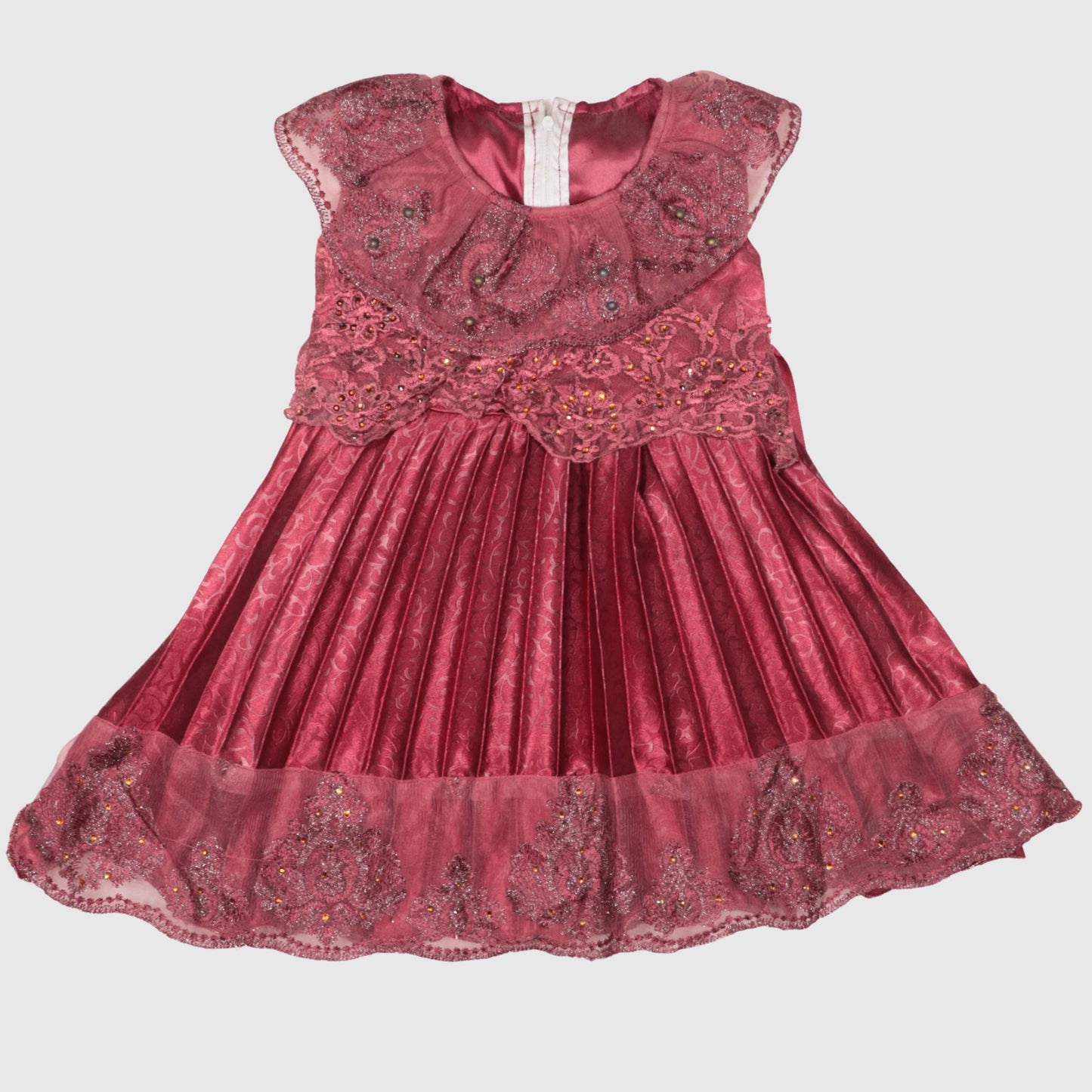 The Royal Pleated Velvet Frock