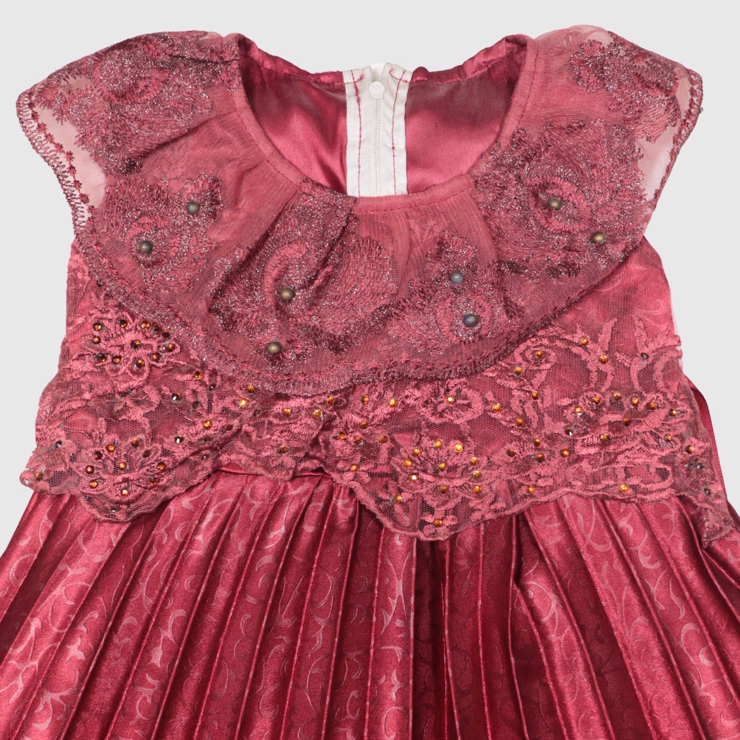 The Royal Pleated Velvet Frock