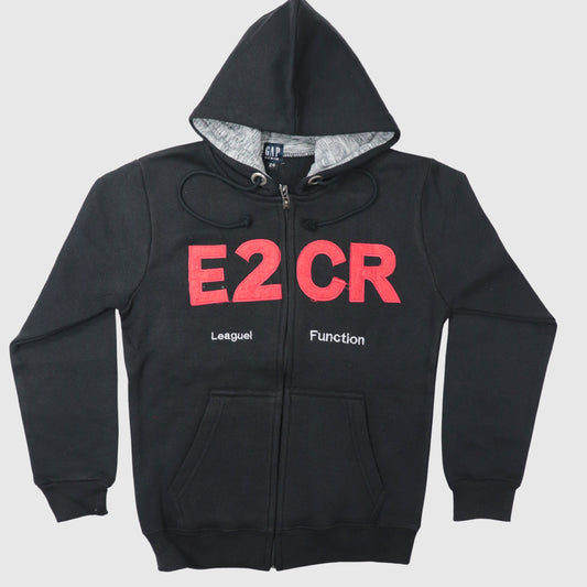 Black Full-Zip Hoodie – Boys