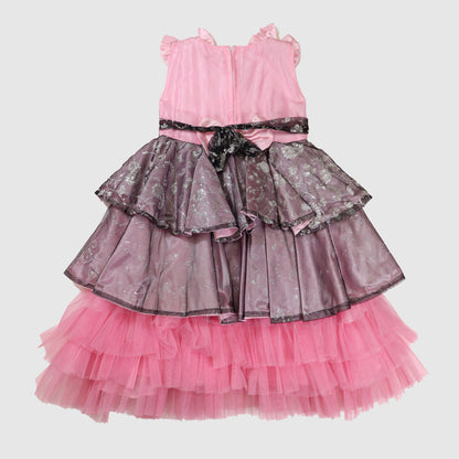 Twirl & Sparkle Party Set (Brown Brocade & Pink Glitter)