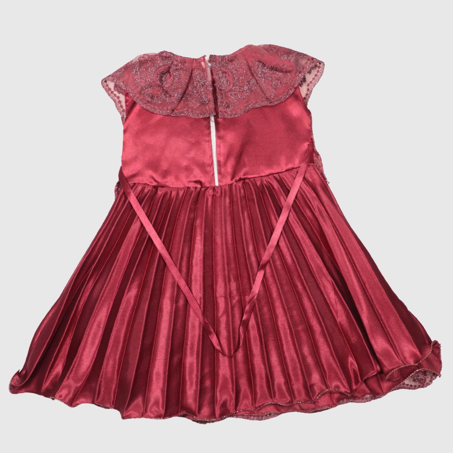 The Royal Pleated Velvet Frock