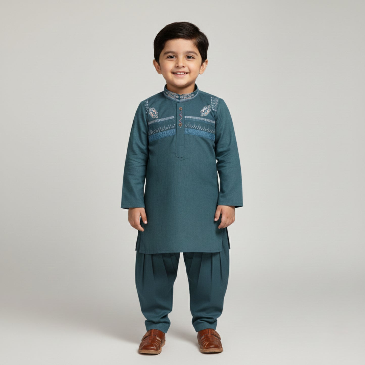 Dark Blue Shalwar Kameez – Kids