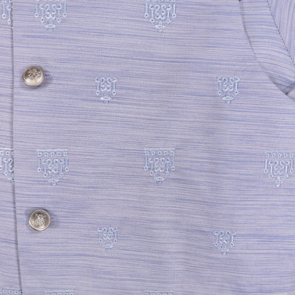 Light Purple Kurta Pajama with Waistcoat – Kids