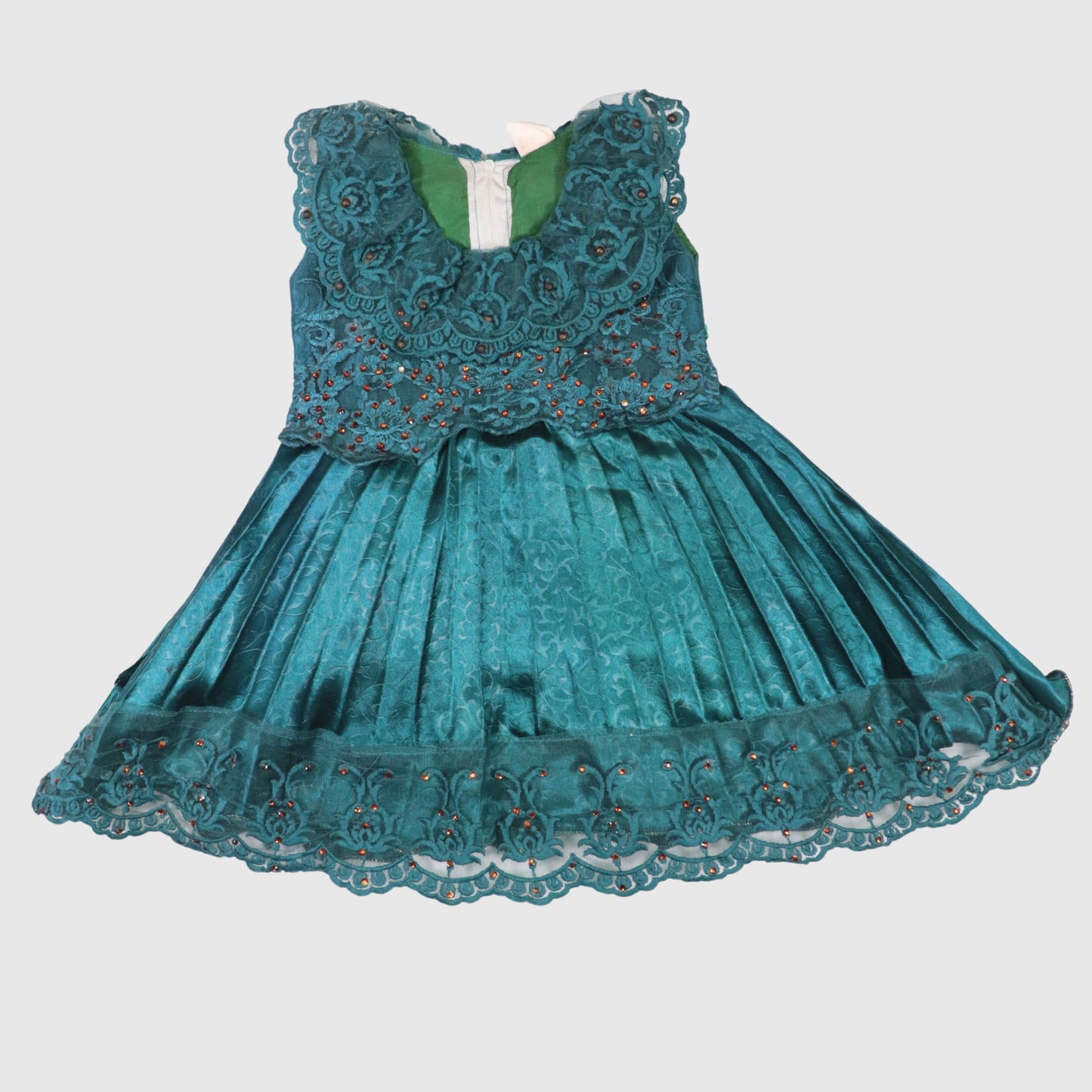The Royal Pleated Velvet Frock