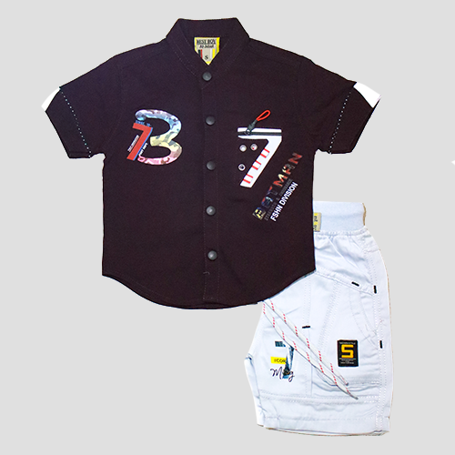 Style Boys Kids Outfit Dark & White Duo