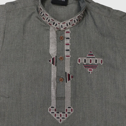 Grey Kurta Pajama – Kids
