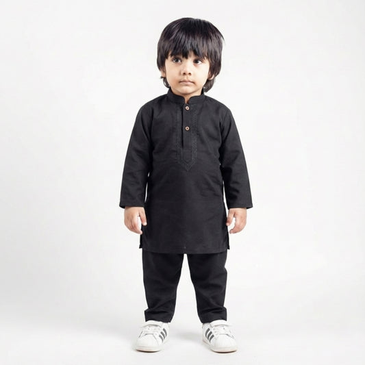 Black Shalwar Kameez – Kids