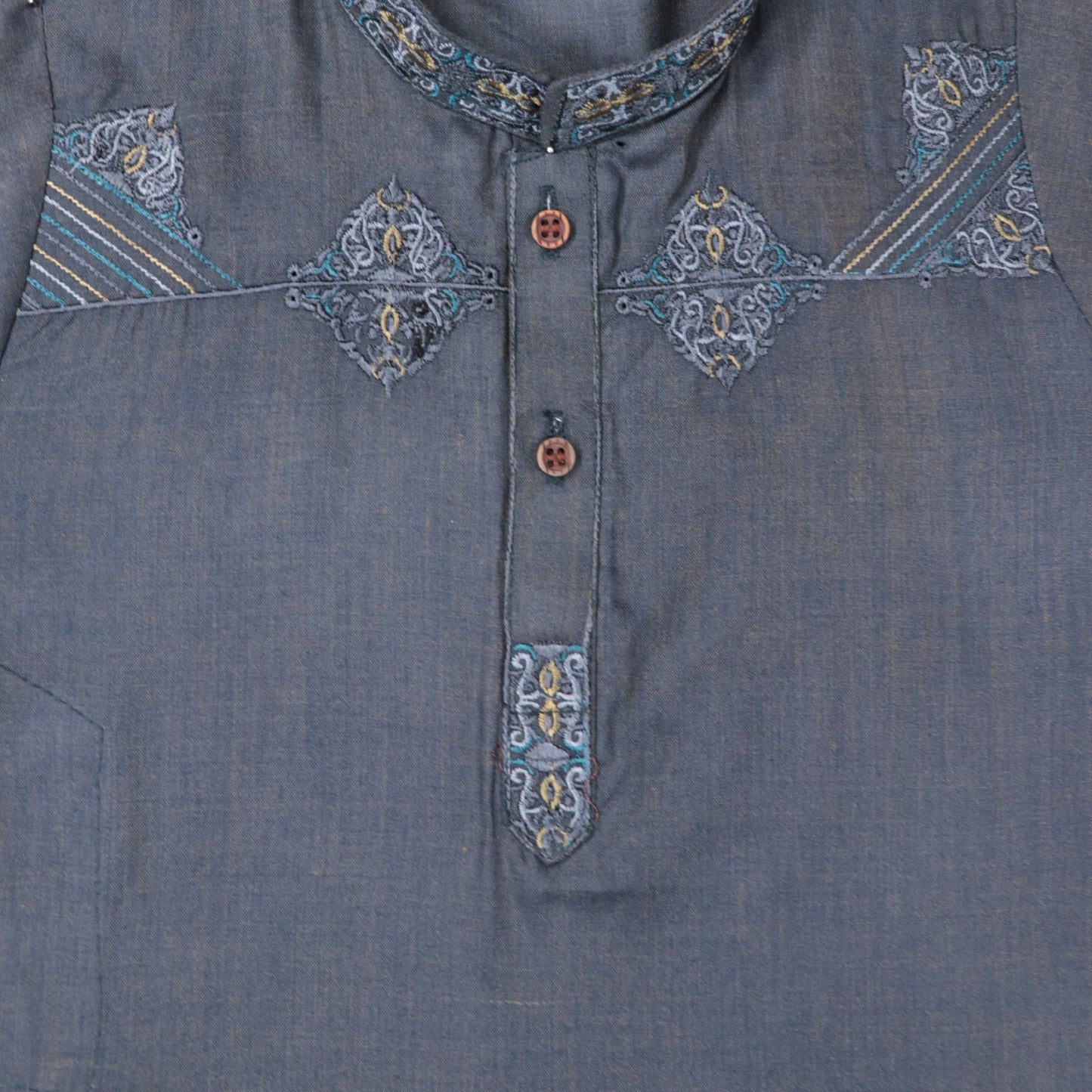 Dark Grey Kurta Pajama – Kids