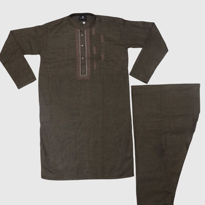 Brown Kurta Shalwar – Kids