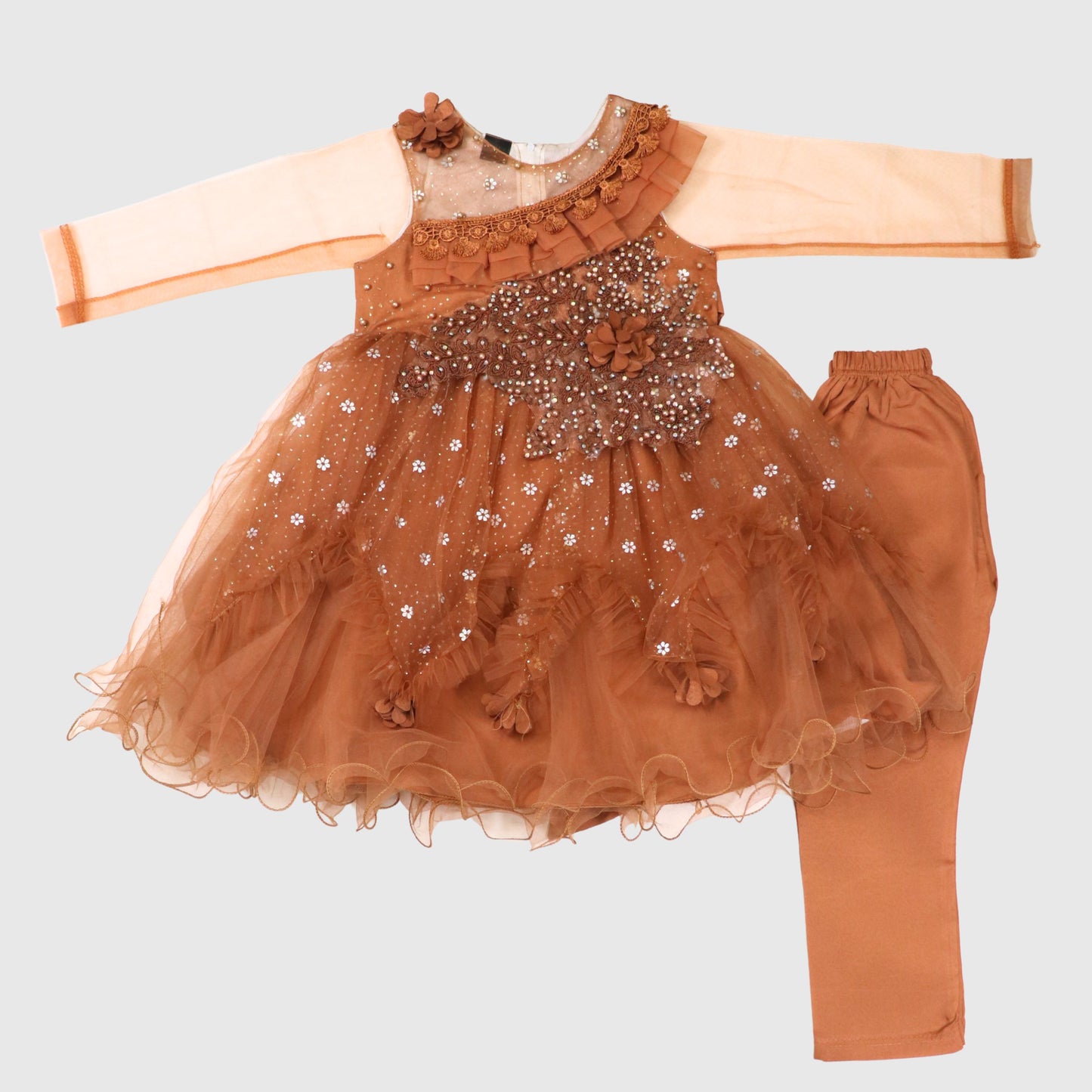 The Brown Sequin Ballerina Frock