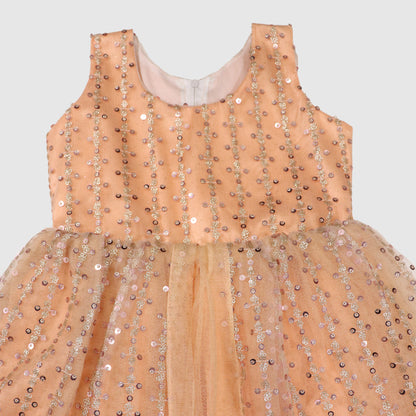 Starlight Charm Party Dress with Trousers