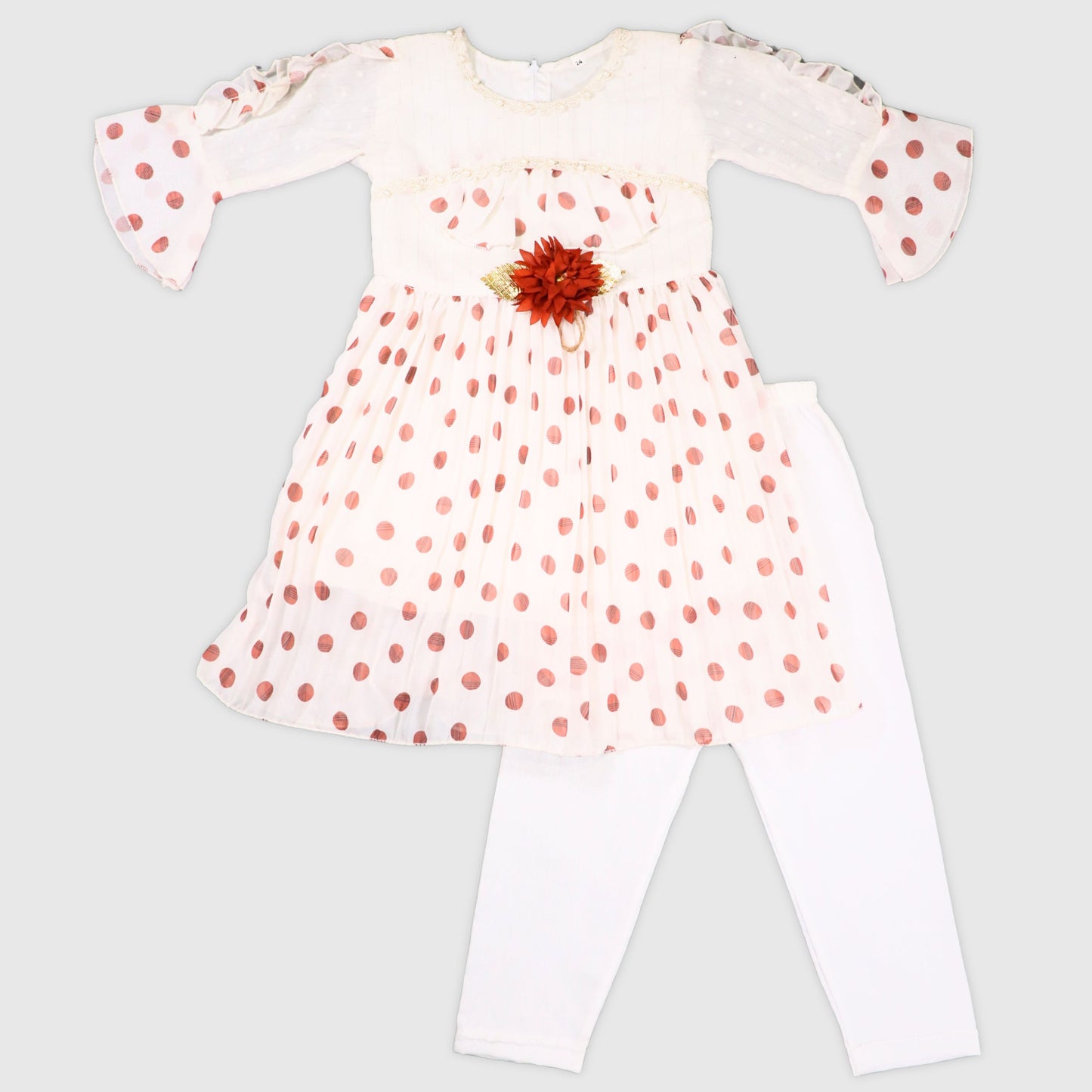Cherry Polka Frock Set