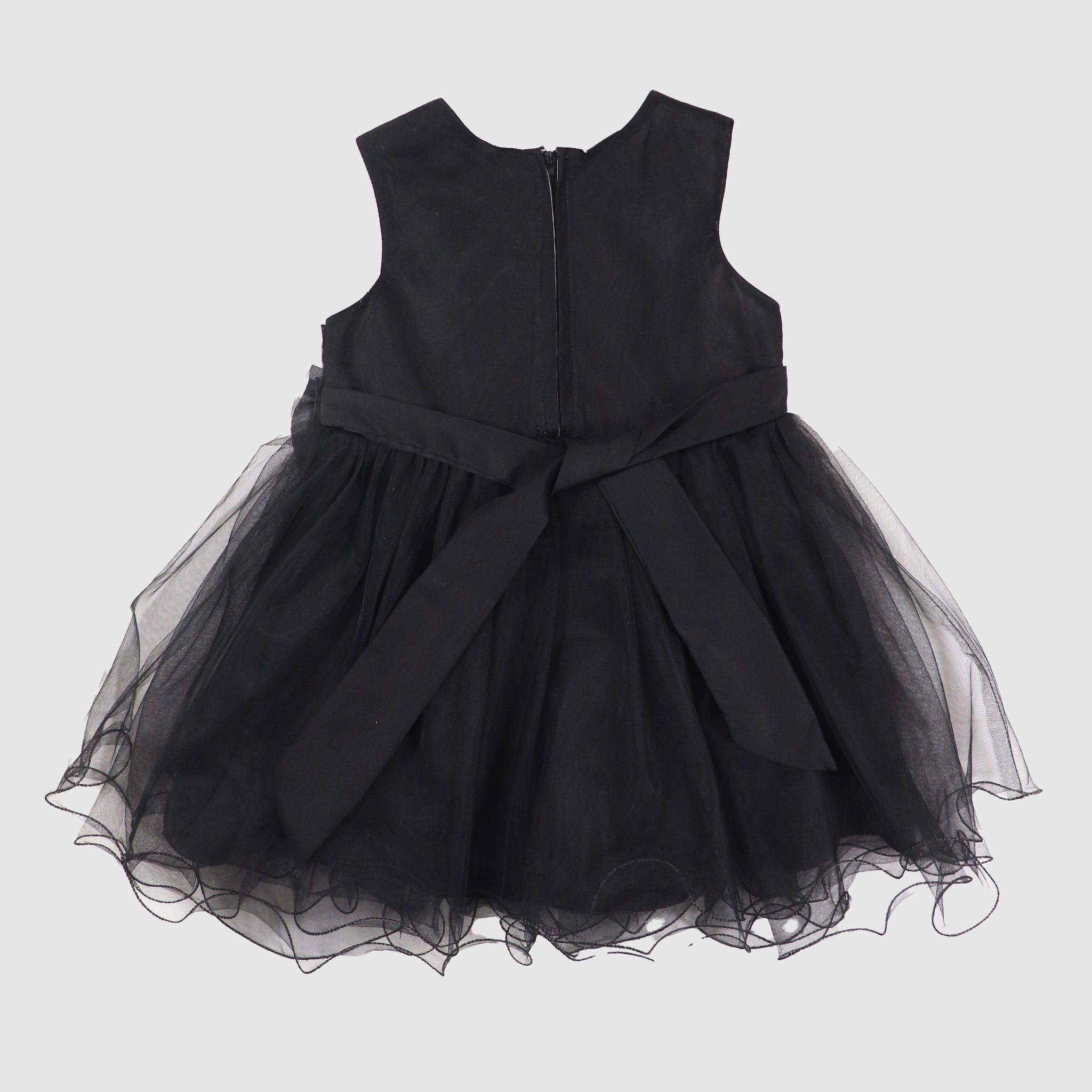 Girls' Sparkling Net Frock with Trouser Party Outfit