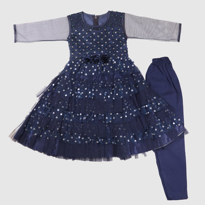 Shimmer Dream Long Sleeve Dress Set