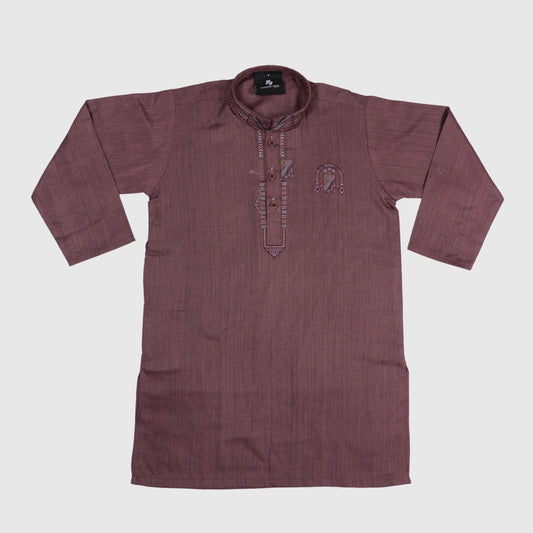 Burgundy Kurta Pajama – Kids
