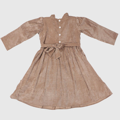 Blue Pleated Party Frock for Girls