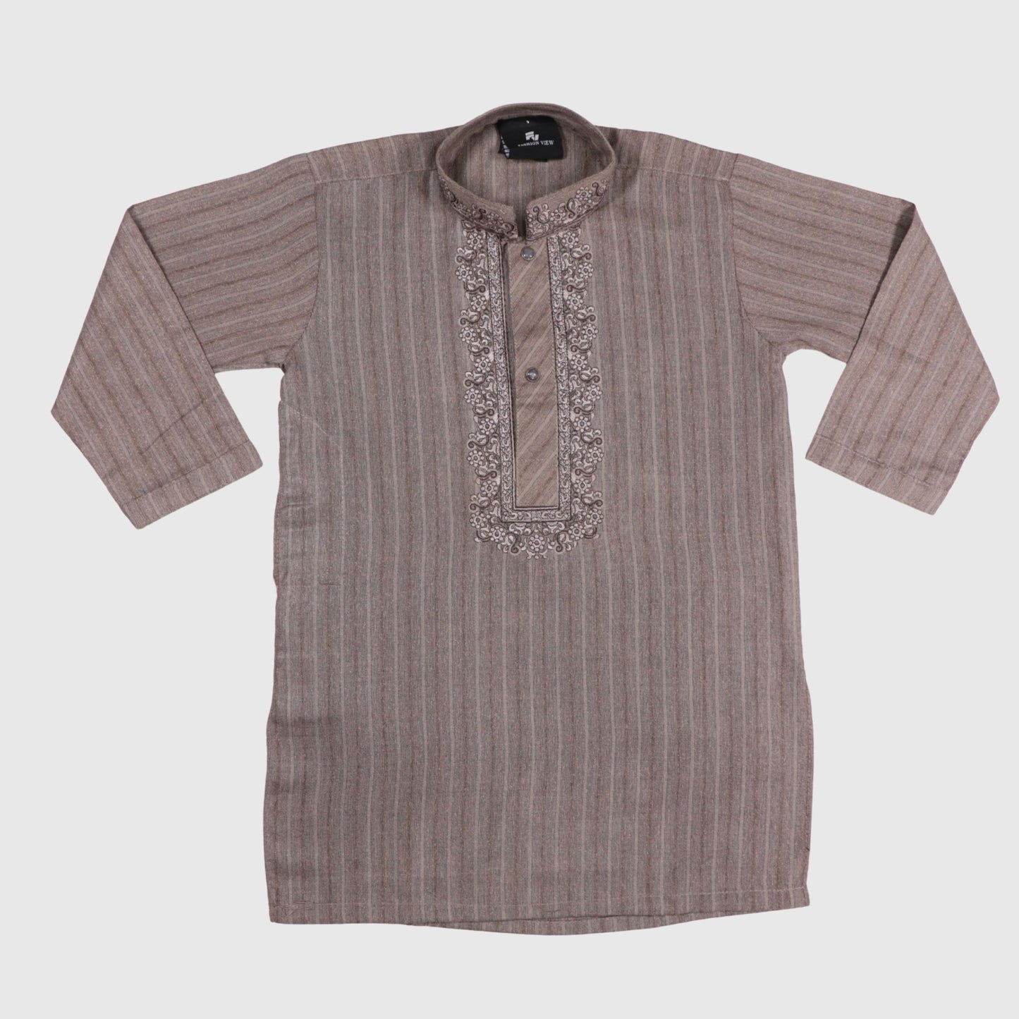 Grey Lining Shalwar Kameez – Kids