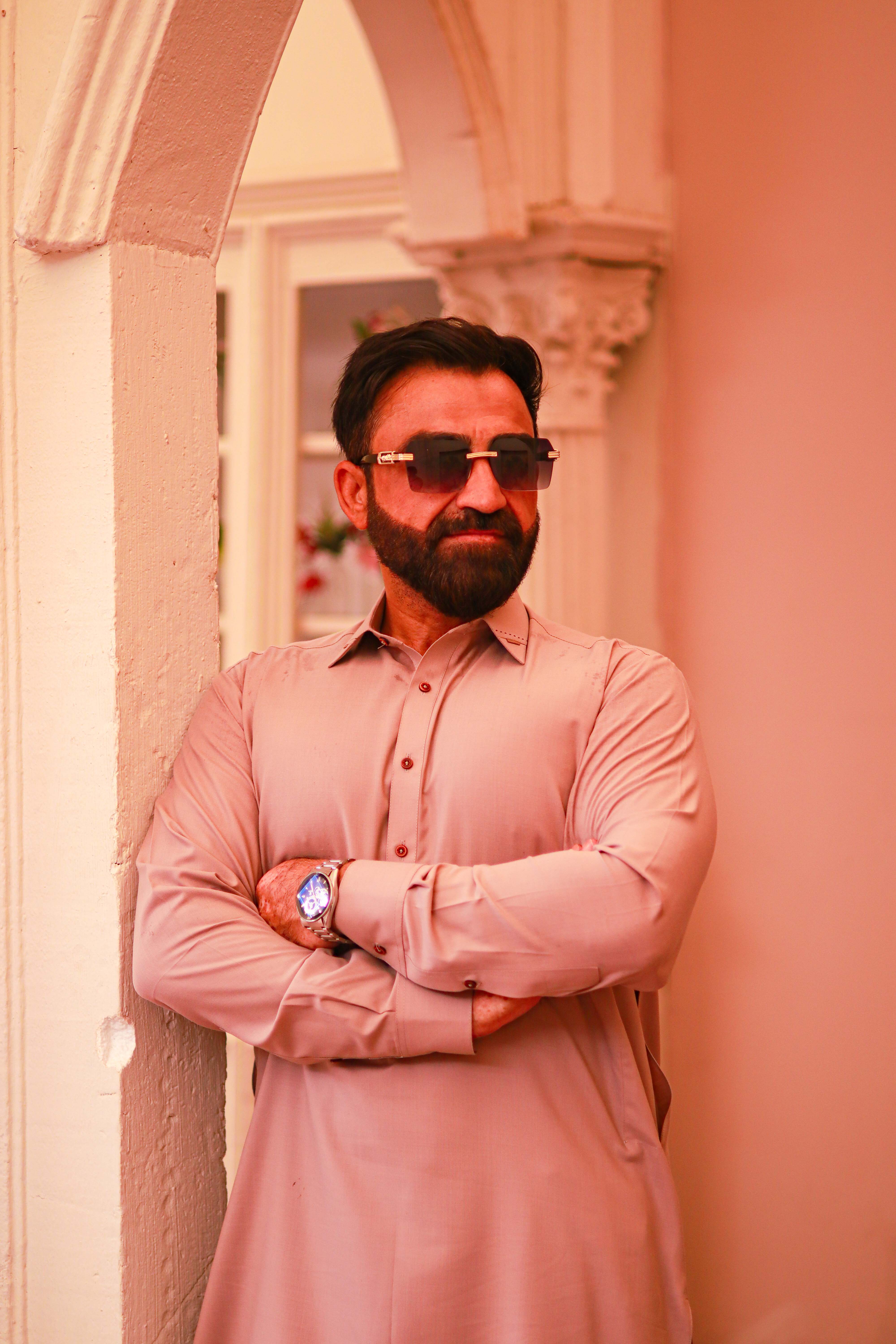 Light Tan Wash & Wear Semi-Formal Kameez Shalwar