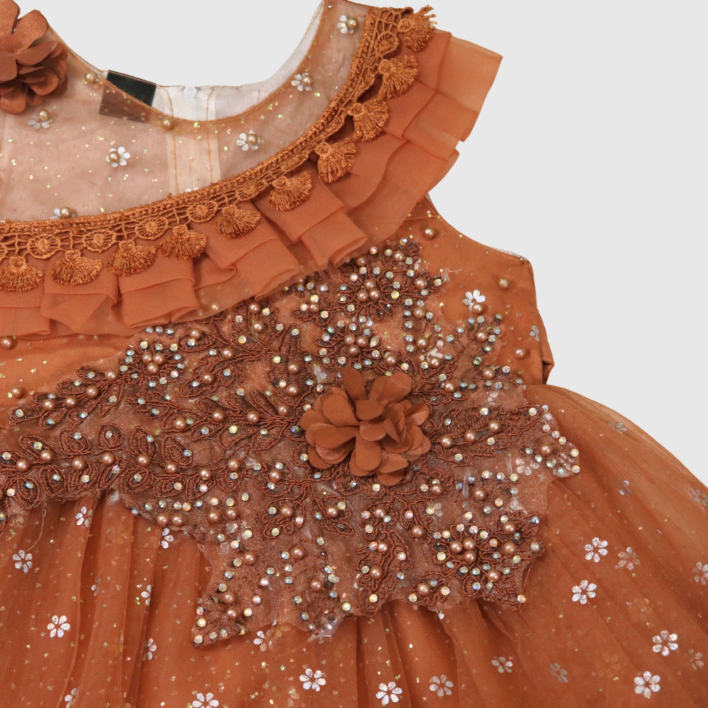 The Brown Sequin Ballerina Frock