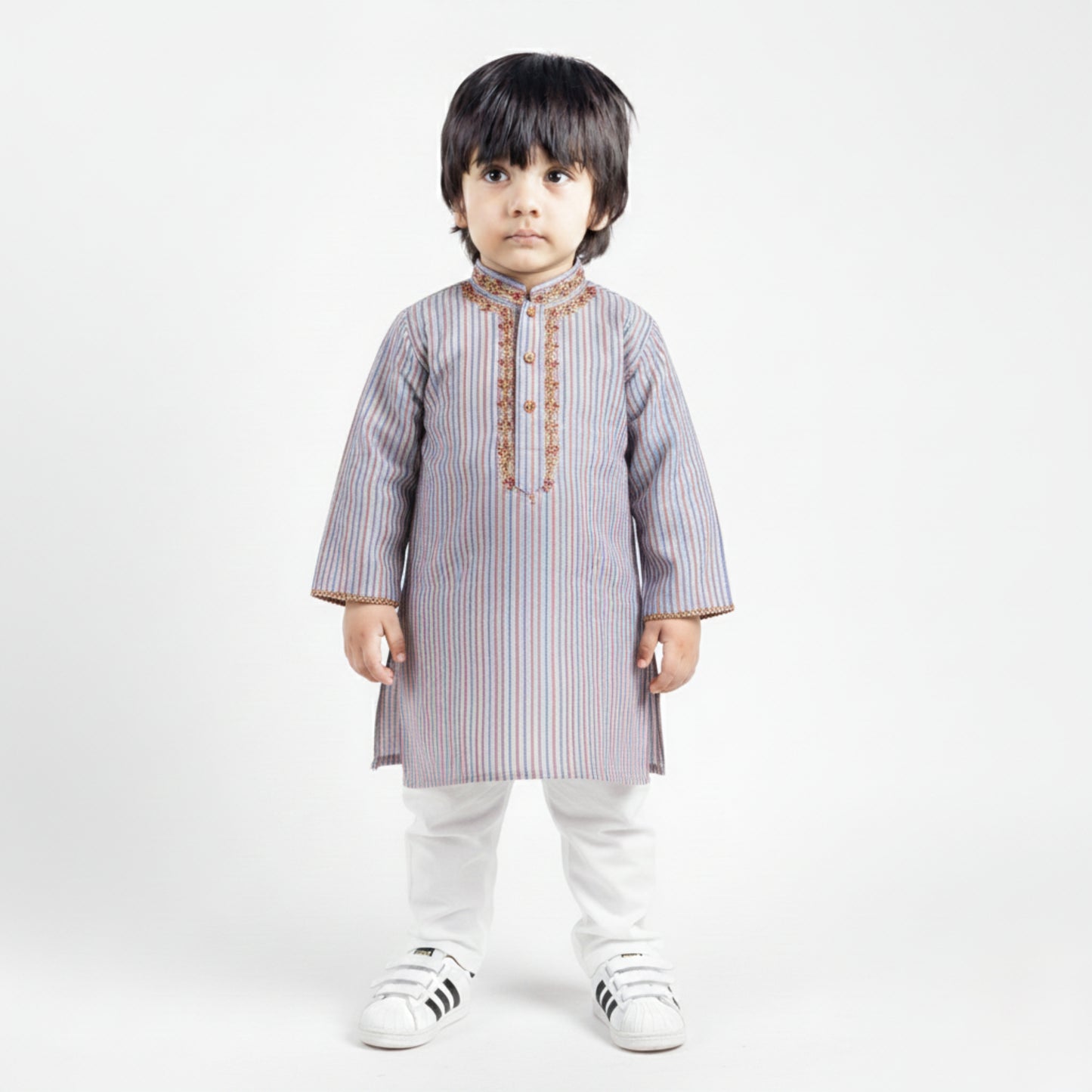 Purple Lining Shalwar Kameez – Kids