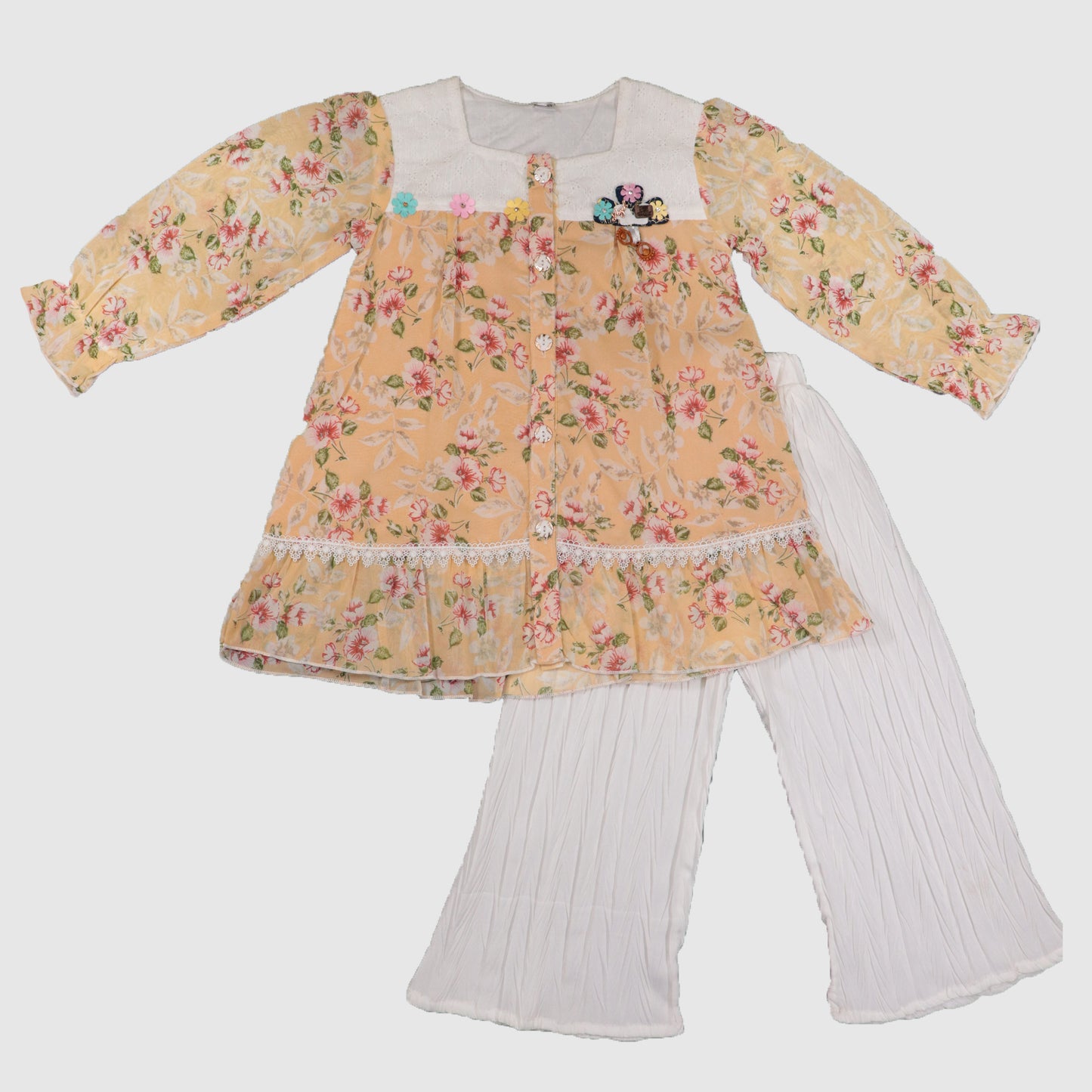 Trendy Frock & Trouser Outfit for Girls