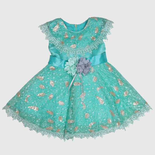 Pink & Teal Twirl Princess Dress