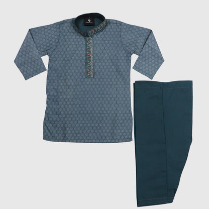 Dark Teal Shalwar Kameez – Kids